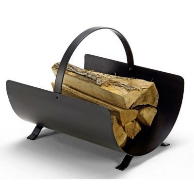 Panier à bûches en acier Dixneuf Arcade avec anse