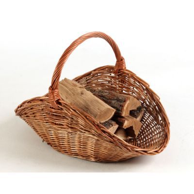 Panier à bûches et granulés en osier Dixneuf Campo