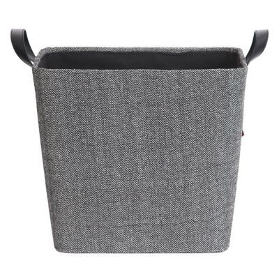 Panier à bûches et granulés en tissu Le Marquier Dama carré