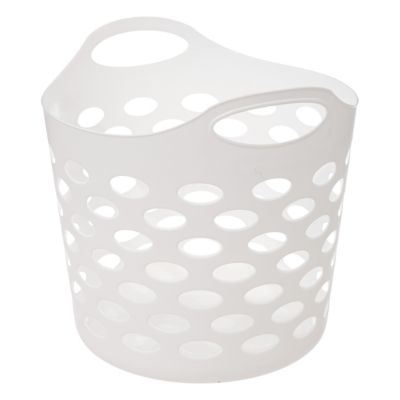 Panier à linge 28L, blanc, 5Five Flex