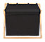 Panier à linge 3 compartiments l.69 x H.56,5 x 33 cm, noir et bambou, Wenko Ecori
