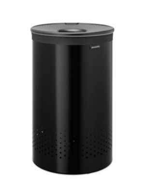 Panier à linge 60 litres avec accès rapide, noir mat, Brabantia