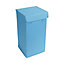 Panier à linge Cooke & Lewis Baya capacité 52 litres coloris bleu en polyester L.30 x l.30 x H.58 cm