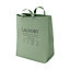 Panier à linge GoodHome Elland capacité 50 litres coloris thé vert en coton L.40 x l.25 x H.53 cm