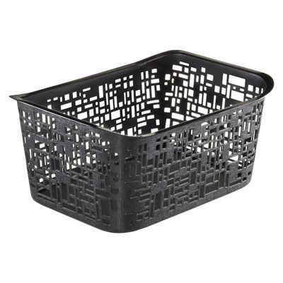 Panier à linge plastique 5L noir Urban