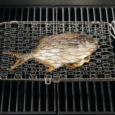 Lot De 2 Paniers à Griller Portables En Acier Inoxydable 304 Pour Barbecue En Plein Air, Camping, Légumes, Poissons, Crevettes