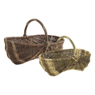 Panier bourguignon en osier Lot de 2