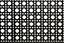 Panier carré en métal motif cannage noir taille S