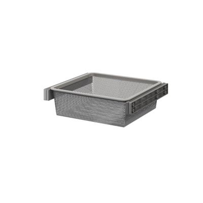 Panier coulissant filaire en acier gris GoodHome Atomia L. 46,4 x P. 40 cm