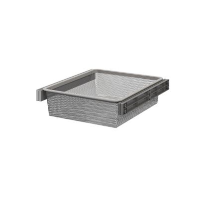 Panier coulissant filaire en acier gris GoodHome Atomia L. 46,4 x P. 51 cm