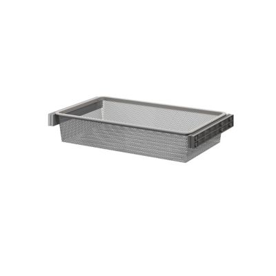 Panier coulissant filaire en acier gris GoodHome Atomia L. 71,4 x P. 40 cm