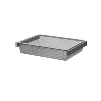 Panier coulissant filaire en acier gris GoodHome Atomia L. 71,4 x P. 51 cm