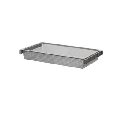 Panier coulissant filaire en acier gris GoodHome Atomia L. 96,4 x P. 51 cm