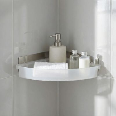 Panier d'angle blanc, GoodHome Koros