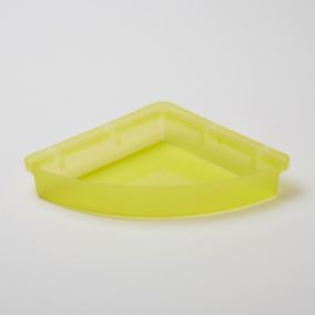 Panier d'angle de bain/douche à suspendre GoodHome Koros en polypropylène coloris vert