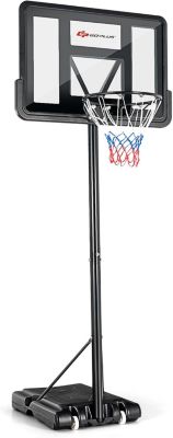Panier De Basket YOLEO Réglable 110-210 Cm – Mobile Avec Roues – Base Stabilisatrice – Enfants Et Adolescents