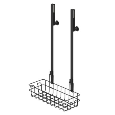 Panier de douche à suspendre en acier inoxydable noir Cavally GoodHome
