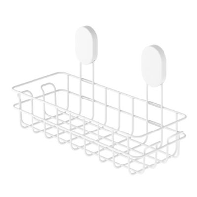 Panier de douche filaire L en acier inoxydable blanc Cavally GoodHome