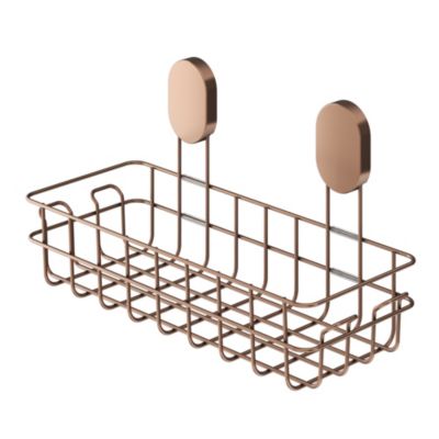 Panier de douche filaire L en acier inoxydable cuivré Cavally GoodHome