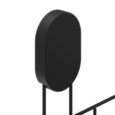Panier de douche filaire L en acier inoxydable noir Cavally GoodHome