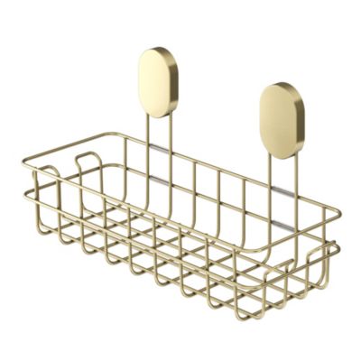 Panier de douche filaire L en acier inoxydable or Cavally GoodHome