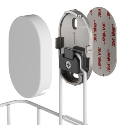 Panier de douche filaire S en acier inoxydable blanc Cavally GoodHome