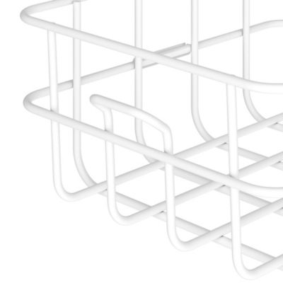 Panier de douche filaire S en acier inoxydable blanc Cavally GoodHome