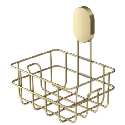 Panier de douche filaire S en acier inoxydable or Cavally GoodHome