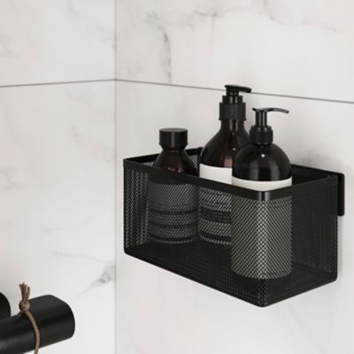 Panier de douche L noir GoodHome Elland