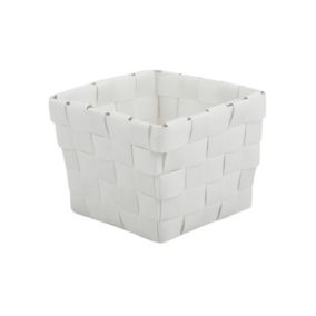 Panier de rangement 10x10x7,5cm Blanc MSV