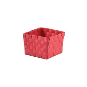 Panier de rangement 10x10x7,5cm Rouge MSV