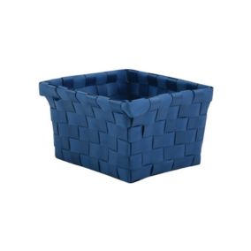 Panier de rangement 14x14x9cm Bleu Marine MSV