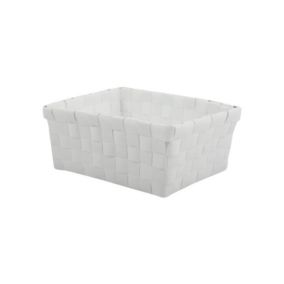 Panier de rangement 19x14x8cm Blanc MSV