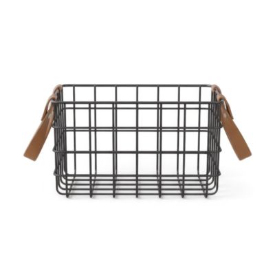 Panier de rangement Aetna Noir petit GoodHome