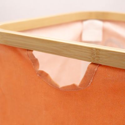 Panier de rangement cadre motif tigre Hyppolite orange