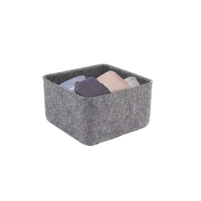 Paniers De Rangement Carré X4 Turquoise