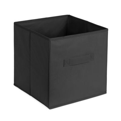 Panier de rangement carré en polypropylène noir Compactor