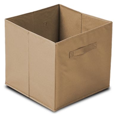 Panier de rangement carré en polypropylène taupe Compactor