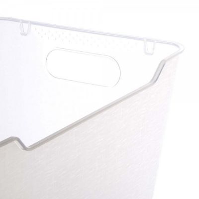 Panier de rangement design transparent 20 l - Naturel