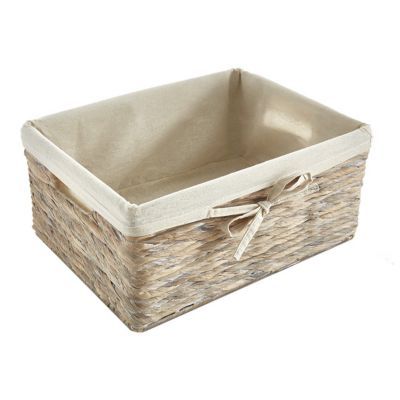 Panier de rangement en fibre naturelle - Rectangulaire - ON RANGE TOUT