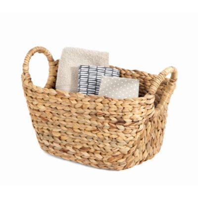 Panier de rangement en jacinthe d'eau Compactor Caracas taille M