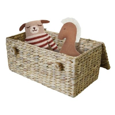 Panier De Rangement HMF – Tressé En Jonc De Mer 35x25x20 Cm, Compatible étagères Billy, Fait Main