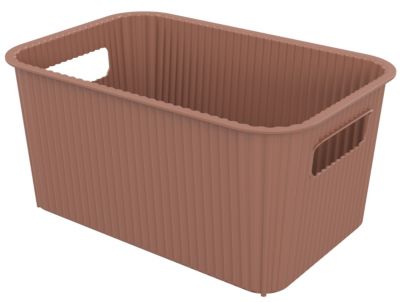 Panier de rangement en plastique mocha Vibes 4L