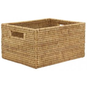 Panier de rangement en rotin  34 x 26 x 18 cm