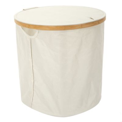 Panier de Rangement - HOME DECO FACTORY - Rond - Cerclage en Bambou ...