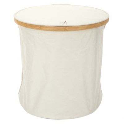 Panier de Rangement - HOME DECO FACTORY - Rond - Cerclage en Bambou ...