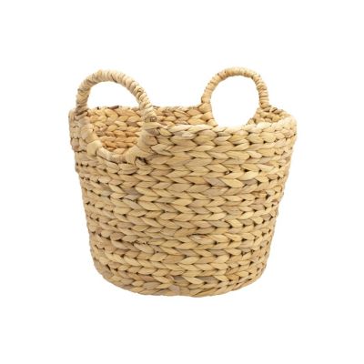 Panier de rangement jacinthe d'eau naturelle 26 x 34,5 x 30 cm