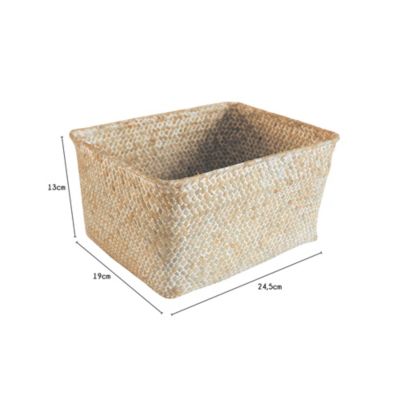 Panier de rangement rectangulaire naturel Panama Equipstore Création