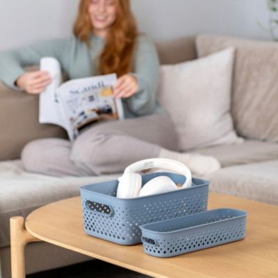 Panier de rangement SmartStore™ Essence bleu nuit, H.20,5 x l.12 x P.29,5 cm