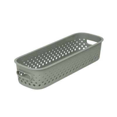 Panier de rangement SmartStore™ Essence vert sauge H.10 x l.6,5 x P.29,5 cm